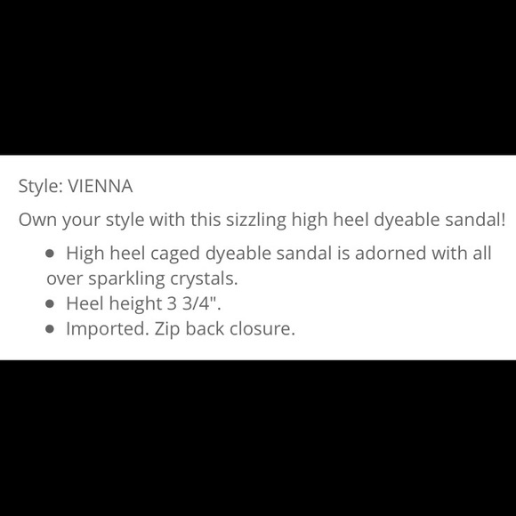 David's Bridal High Heeled Dyeable Caged Sandal - Picture 3 of 7