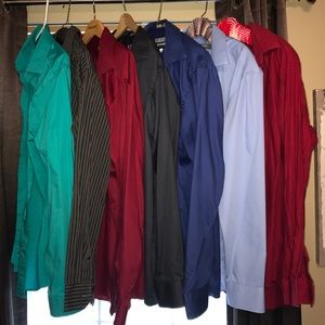 7 Men's Dress Shirts(Various colors)