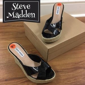 Steve Madden Patent Leather Wedges