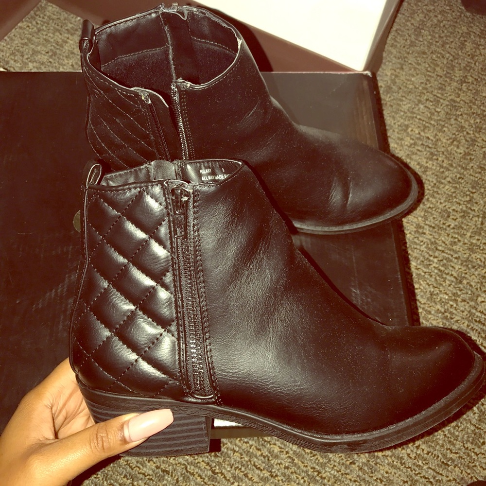 Black ankle booties