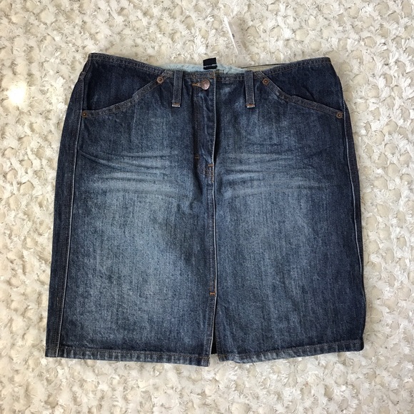 J. Crew Dresses & Skirts - NWT J. Crew Jean/Denim Skirt w/ Slit in Front