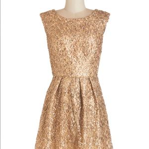 ModCloth Gold Dress