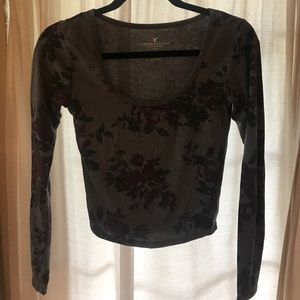 American Eagle floral top size small
