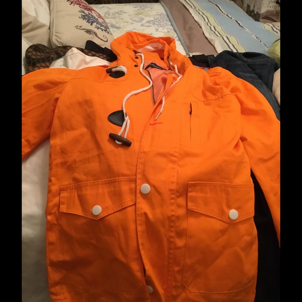 SALE never worn Orange Nautical Style Jacket.