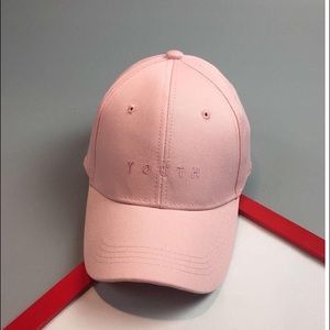 YOUTH baby pink baseball cap