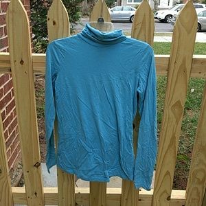 Blue Lands' End turtleneck