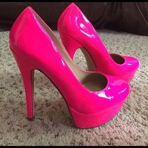 Aldo hot pink heels👠