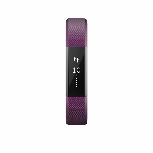 Fitbit Accessories - Fitbit Alta Activity Tracker (Large) Plum & Silver
