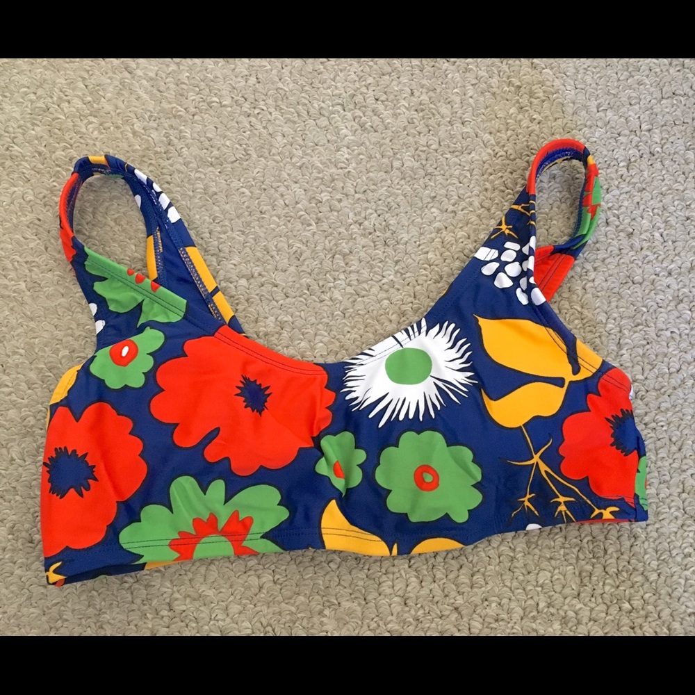 Marimekko bikini crop top NWOT