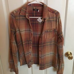 Urban Outfitters BDG Orange Flannel
