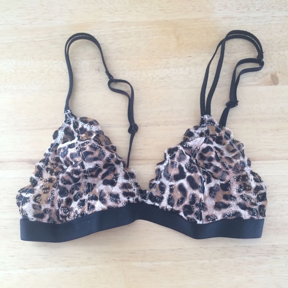 Victoria's Secret PINK - NWT Leopard Lace Bra XS
