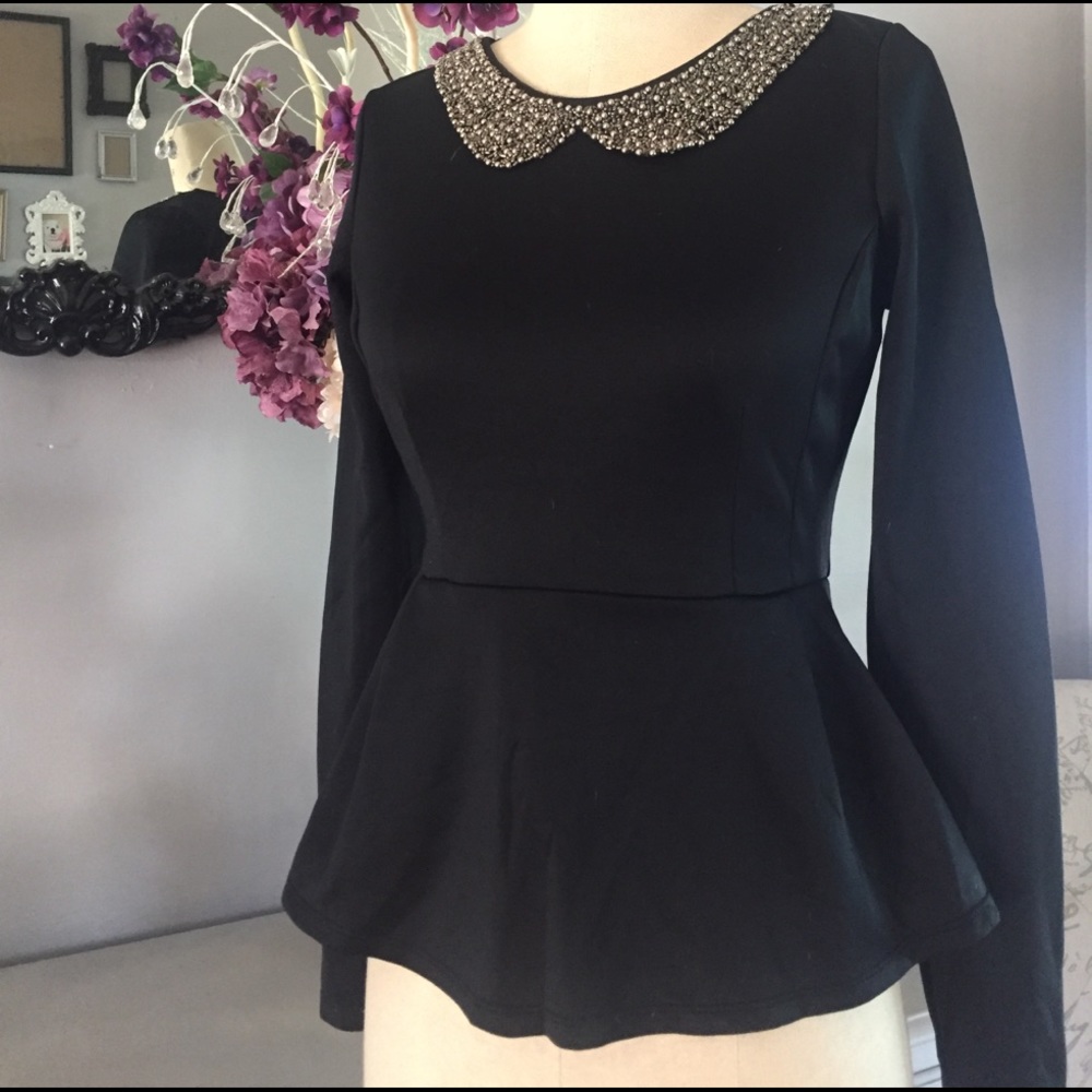 Gorgeous evening peplum top