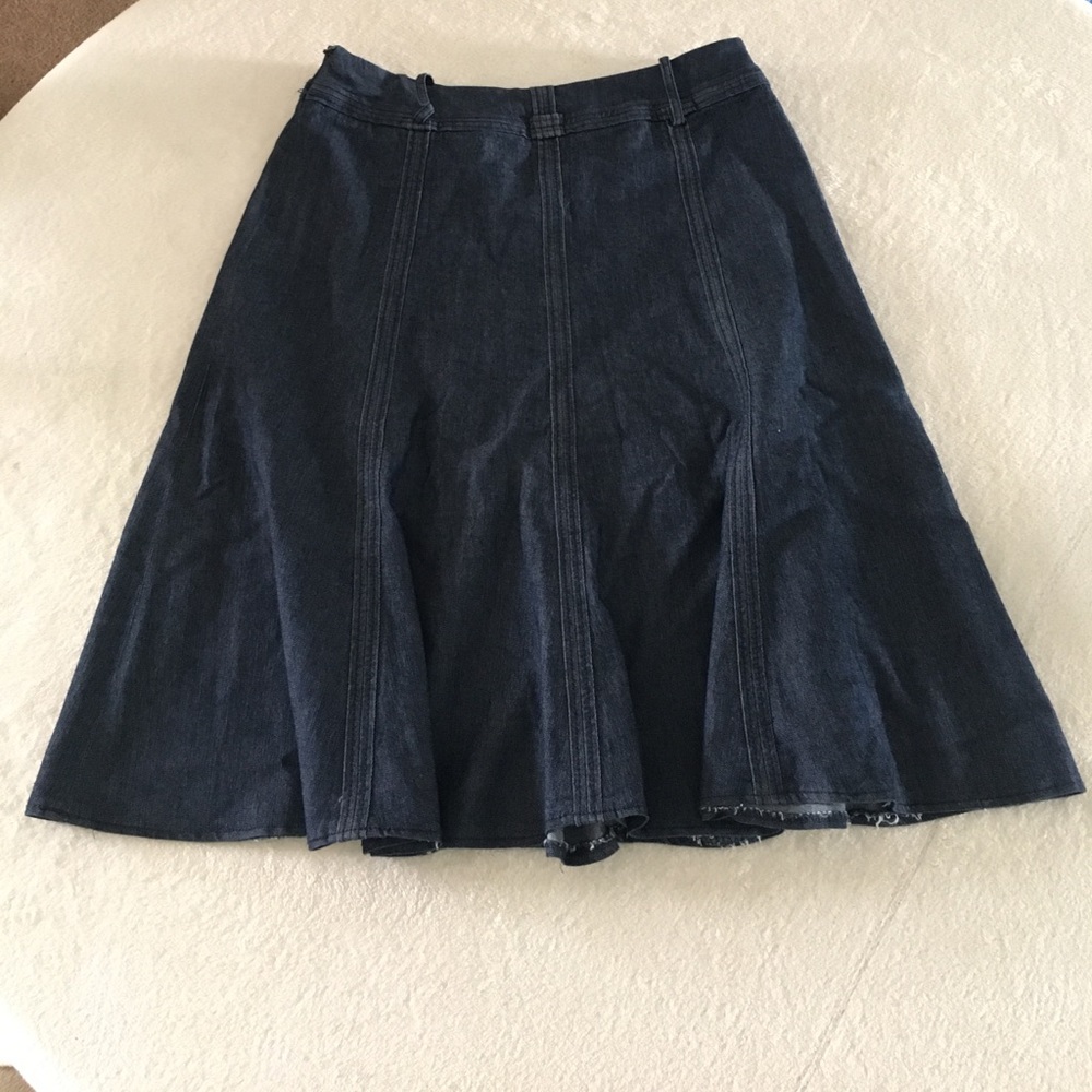 Denim A-line Skirt