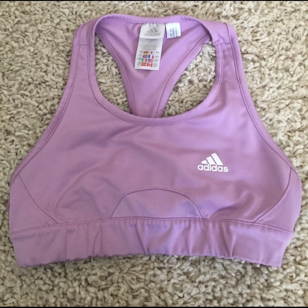 Purple Adidas Sports bra