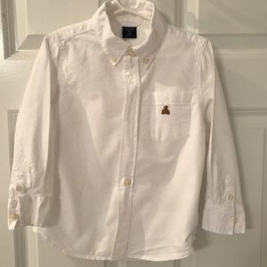 Gap white oxford, boys 4