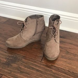 Suade ankle boots. Size 8.5
