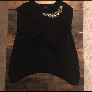 Black Jeweled Sweater