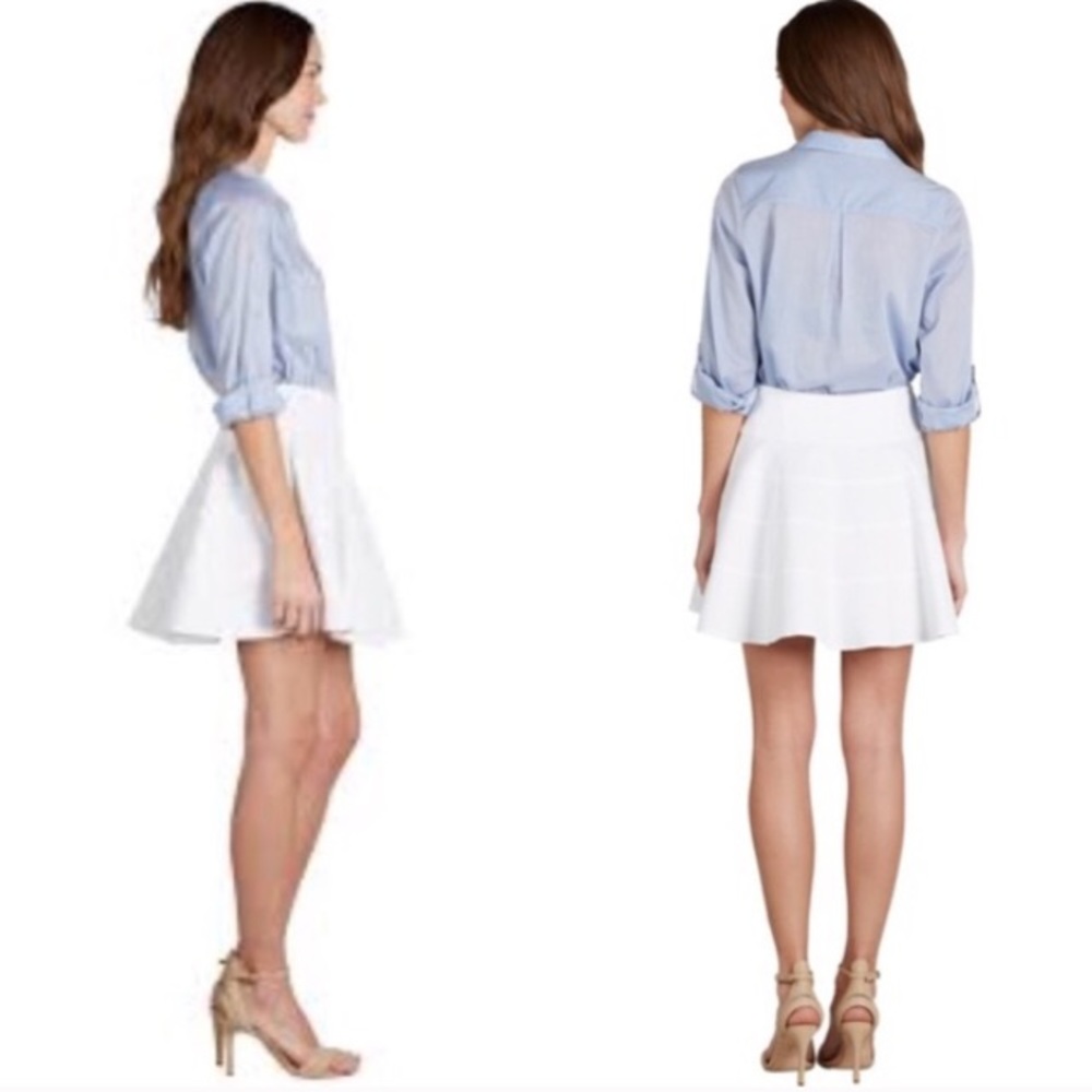 🎉500k SALE🎉NWT Joie Sherre White Flared Skirt - Picture 3 of 5