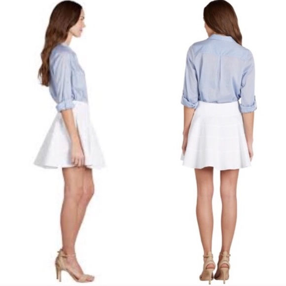 🎉500k SALE🎉NWT Joie Sherre White Flared Skirt - Picture 3 of 5