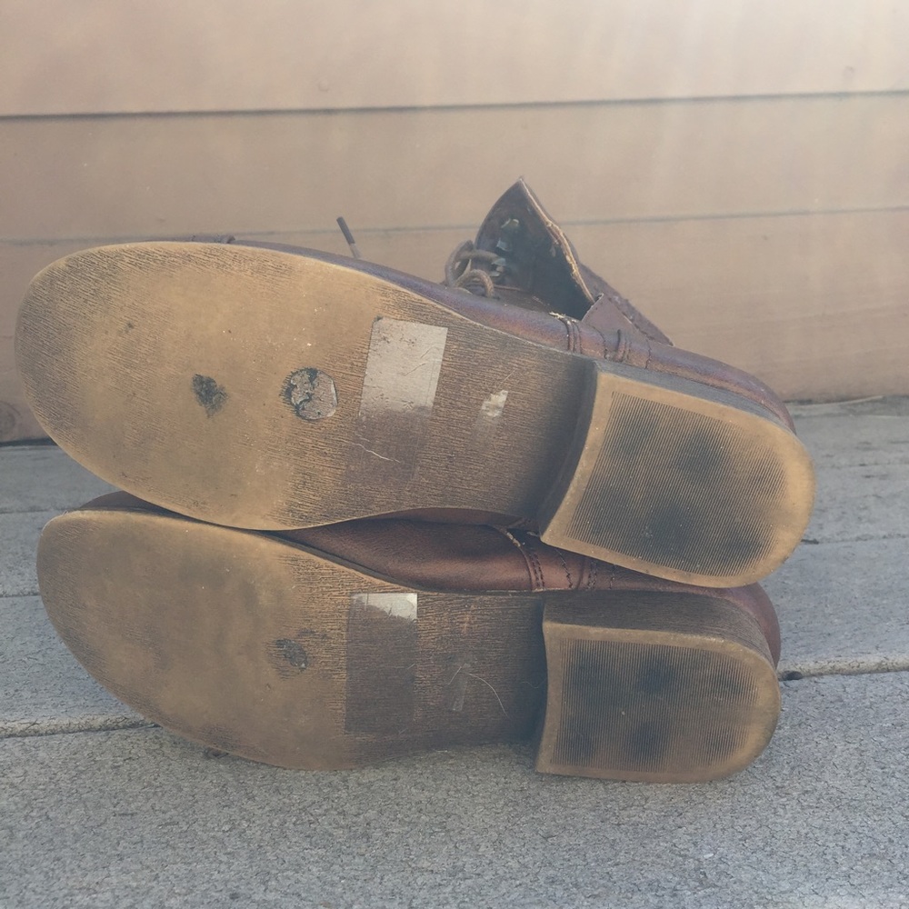 Brown Lace Up Boots - Picture 3 of 3