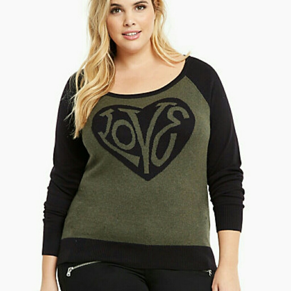 New Olive Green Live Sweater sz 0 (XXL)