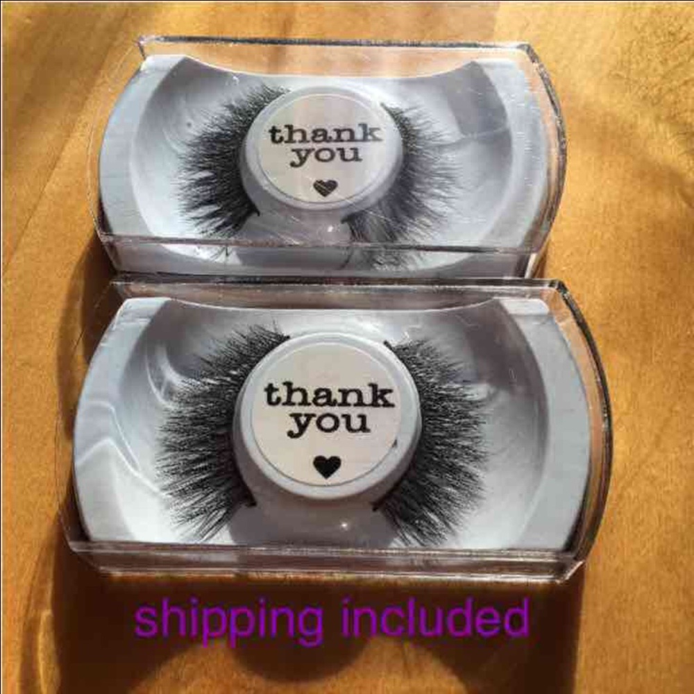 NEW 2 pairs 100% mink eyelashes
