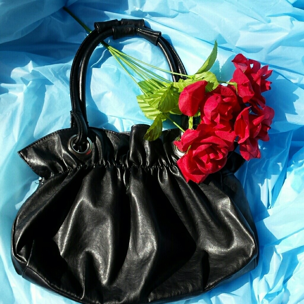 Faux Leather Ruffled Bag Payless