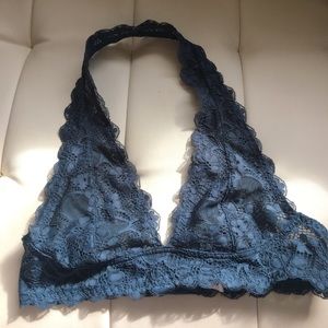Intimately Free People sea blue halter bra.