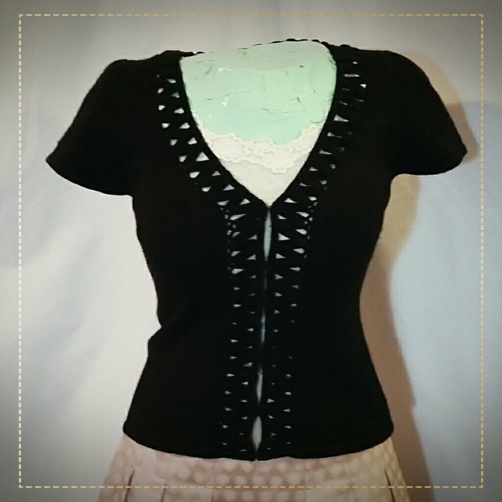 Anthropologie Moth Short Sleeve Cardigan