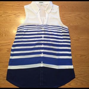 Sleeveless Button Down