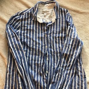 J. Crew Striped Button Down