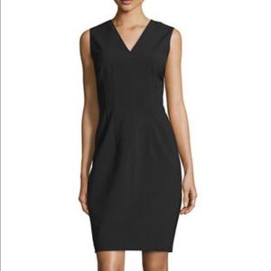 NWT Elie Tahiri sz 10 Gwenyth black v neck dress