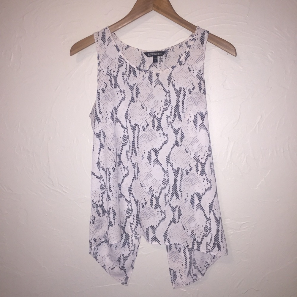 Express high low crop tank