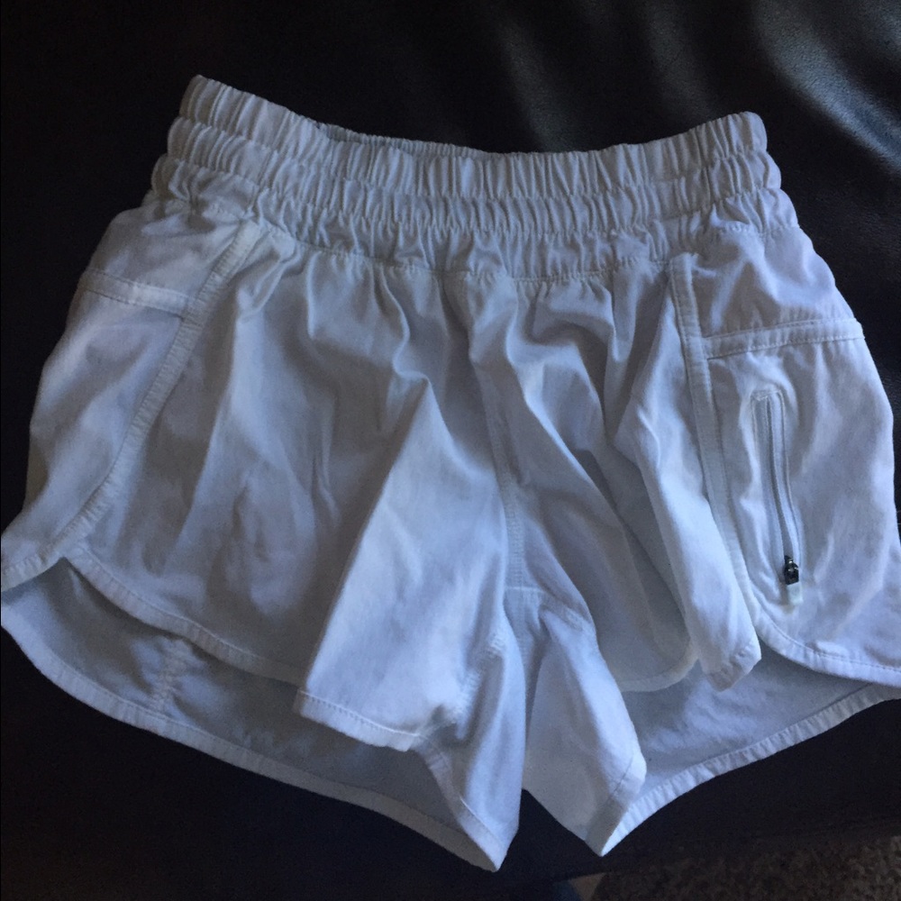 Brand new, white lululemon shorts