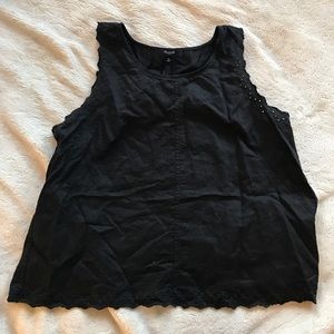 Madewell Black Lace Tank Top