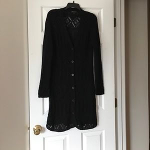 BCBGMAXAZRIA Long black cardigan xl
