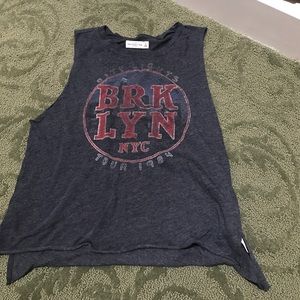 NWOT A&F Brooklyn Graphic Muscle Tank