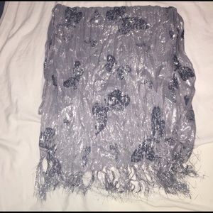 Silver and black sparkly scarf Silver and black sparkly scarf