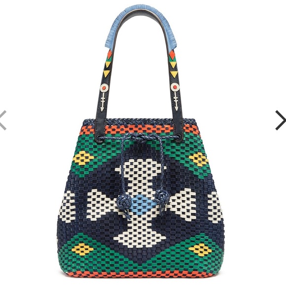 TORY BURCH BRAND NEW WOVEN TRIBAL LOOKING BAG