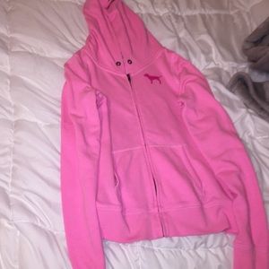 pink victoria secret sweatshirt shirt size medium
