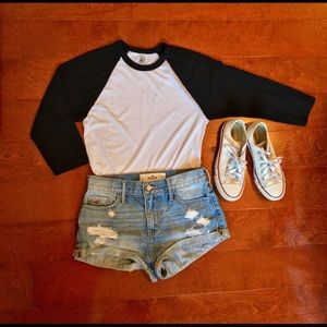 American Apparel 3/4 Raglan Baseball Tee