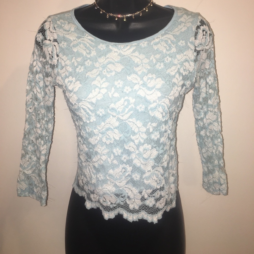 Hollister lace crop top