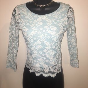 Hollister lace crop top