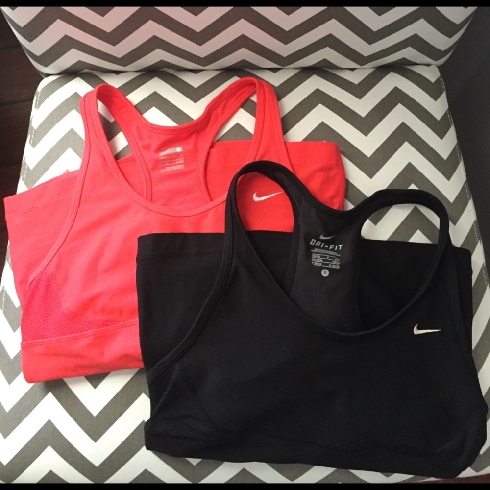 TWO Nike Dri-Fit Racerback Tanks