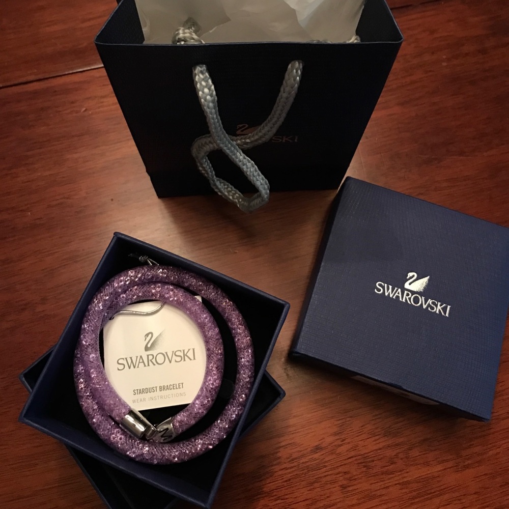 Swarovski stardust violet bracelet/ choker
