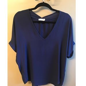 Lush Dark Blue Blouse