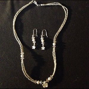 Necklace and earrings