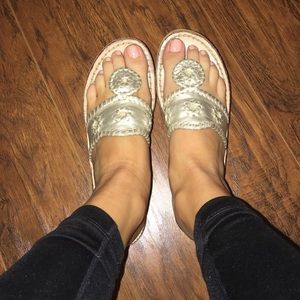 Gold Jack Rogers Sandals