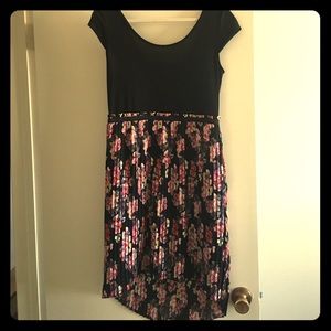 Black and Floral dress