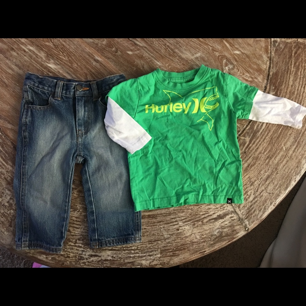 Like New Hurley Jeans and Top